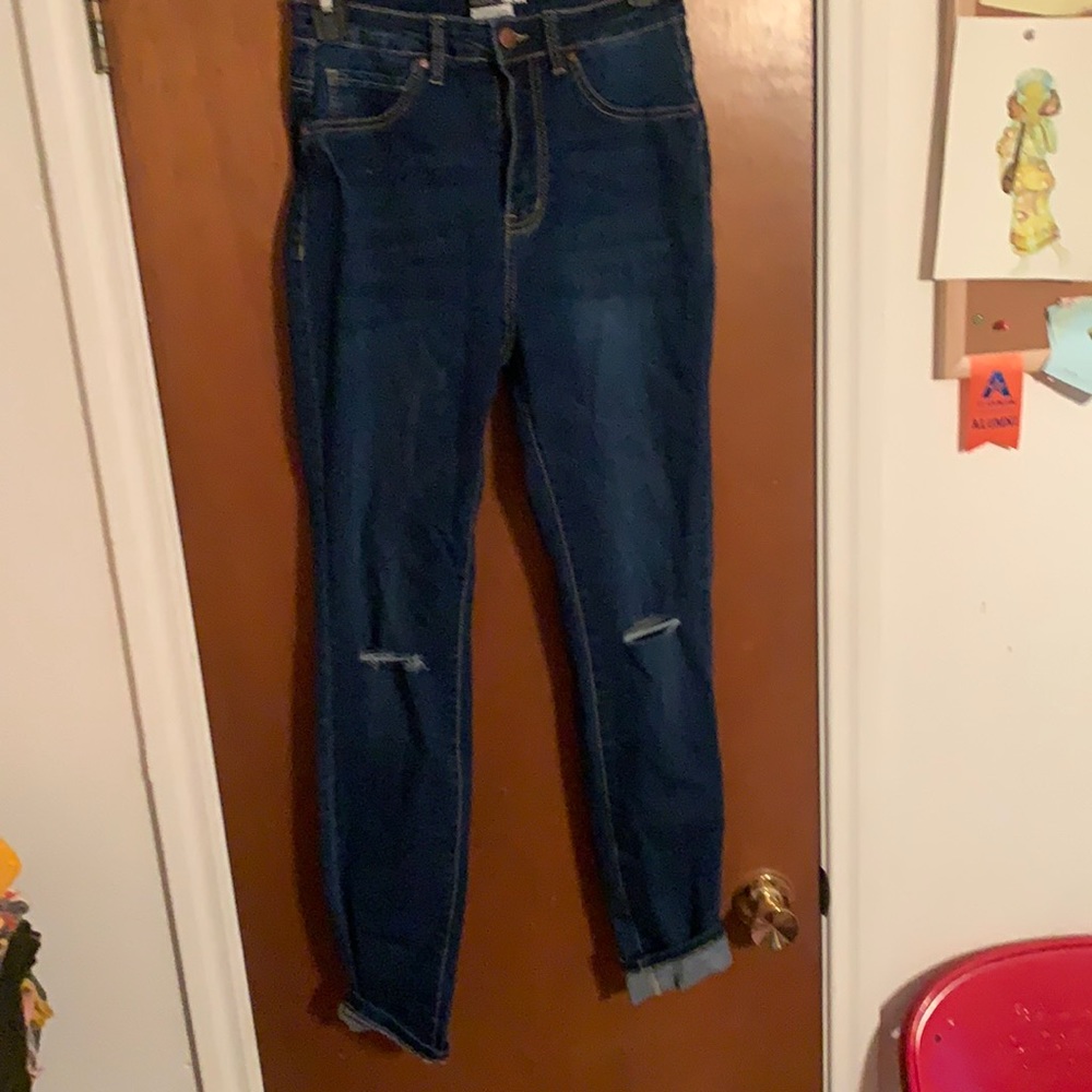 Dark Denim Slight Distress